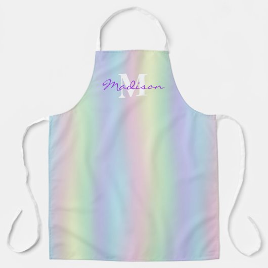 Soft Pastel Holographic Waves Schort (Voorkant)