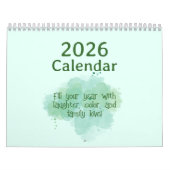 Soft Pastel Inspirational Art Calendar Kalender (Hoes)