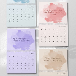 Soft Pastel Inspirational Art Calendar Kalender