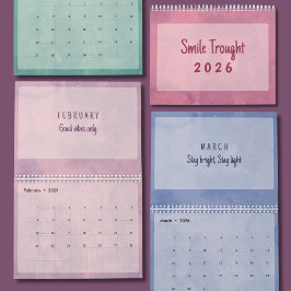Soft Pastel Inspirational Art Calendar Kalender