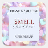 Soft Pastel Love Candle Label for Valentine’s Gift (Voorkant)