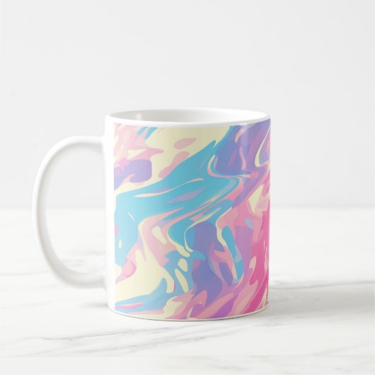 ✨ Soft Pastel Marble Design - Trendy & Smooth 🎨 Koffiemok (Links)