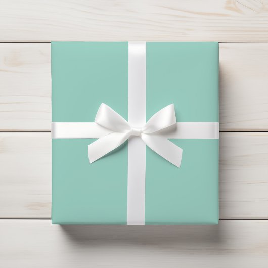 Soft Pastel Mint Aqua Light Turquoise Solid Cadeaupapier