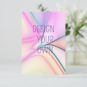 Soft Pastel ontwerp uw eigen Bedankkaart (Staand voorkant)