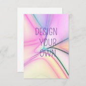 Soft Pastel ontwerp uw eigen Bedankkaart (Voorkant / Achterkant)