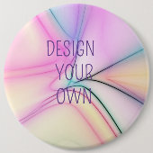 Soft Pastel ontwerp uw eigen Ronde Button 6,0 Cm (Voorkant)