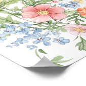 Soft Pastel Ornate Spring Bridal Shower Welcome Poster (Hoek)