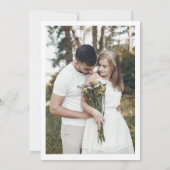 Soft Pastel Ornate Spring Floral Photo Wedding Kaart (Achterkant)