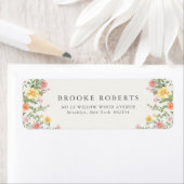 Soft Pastel Ornate Spring Garden Floral Wedding Etiket (Insitu)