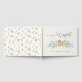 Soft Pastel Ornate Spring Garden Floral Wedding Gastenboek (Volledig)