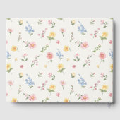 Soft Pastel Ornate Spring Garden Floral Wedding Gastenboek (Achterkant)