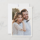 Soft Pastel Ornate Spring Garden Gold Wedding Bedankkaart (Achterkant)