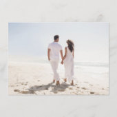 Soft Pastel Ornate Spring Garden gold Wedding Informatiekaartje (Achterkant)