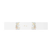 Soft Pastel Ornate Spring Garden Gold Wedding Uitnodigingen Wikkel (Vlak)