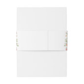 Soft Pastel Ornate Spring Garden Gold Wedding Uitnodigingen Wikkel (Achterkant Voorbeeld)