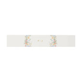 Soft Pastel Ornate Spring Garden Gold  Wedding Uitnodigingen Wikkel (Vlak)