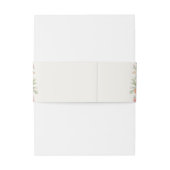 Soft Pastel Ornate Spring Garden Gold  Wedding Uitnodigingen Wikkel (Achterkant Voorbeeld)