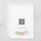 Soft Pastel Ornate Spring Gold Wedding Photo Save The Date (Achterkant)