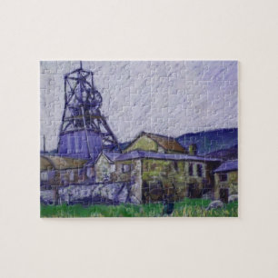 Soft Pastel Painting 'Big Pit', Blaenavon, Wales Legpuzzel