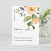 SOFT PASTEL PEACH PEONY WATERVERF FLORAL BEDANKKAART (Staand voorkant)