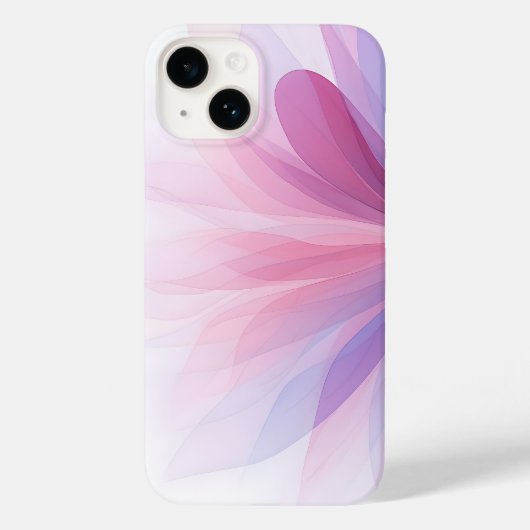 Soft Pastel Petals Abstract Phone Case - Transluce (Achterkant)