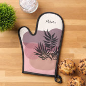 Soft Pastel Pink Abstract Tropical  Ovenwant (Top down)