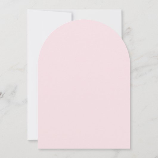 Soft Pastel Pink Ribbon Bow Vrijgezellenfeest Kaart (Achterkant)