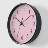 Soft Pastel Pink Round (Medium) Wall Clock (Hoek)