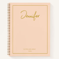 Soft Pastel Pinky Golden Custom Handwritings Name