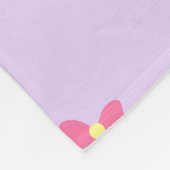 soft pastel polka dots and bows fleece deken (Hoek)