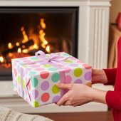 Soft Pastel Polka Dots Pattern Cadeaupapier