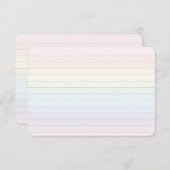Soft Pastel Rainbow Flat Kaart (Voorkant / Achterkant)