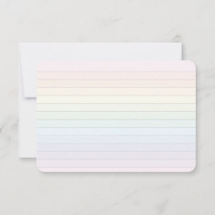 Soft Pastel Rainbow Flat Kaart