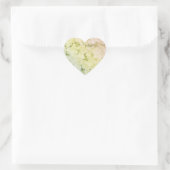  Soft Pastel Rainbow Hydrangea Hart Sticker (Tas)