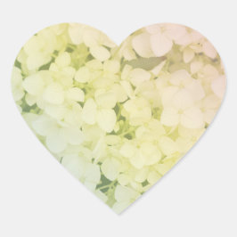  Soft Pastel Rainbow Hydrangea Hart Sticker