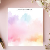 Soft Pastel Rainbow Waterverf Persoonlijke naam Notitieblok