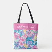 Soft Pastel Rose Love - Softly in love Tote Bag (Achterkant)