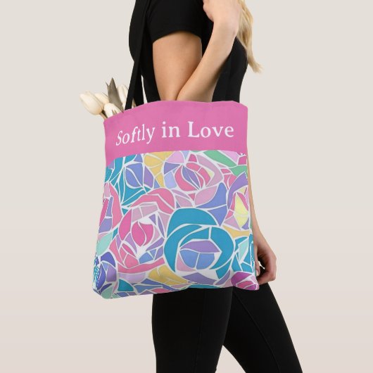 Soft Pastel Rose Love - Softly in love Tote Bag (Dichtbij)