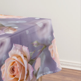 Soft Pastel Roses In Shades Of Peach And Pale Pink Tafelkleed