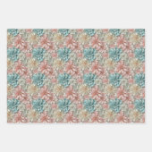 Soft Pastel Sculptural Flower 2D Pattern in Blush Inpakpapier Vel (Voorkant)