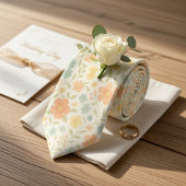 Soft Pastel Spring Blossom  Stropdas