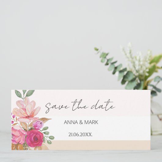 Soft Pastel Spring Boeket Bloemen Waterverf (Staand voorkant)