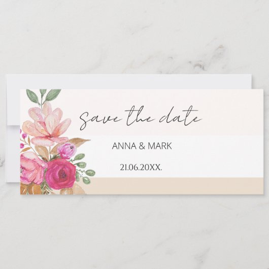 Soft Pastel Spring Boeket Bloemen Waterverf (Voorkant)