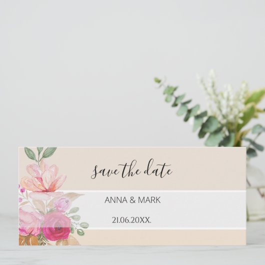 Soft Pastel Spring Bouquet Waterverf (Staand voorkant)