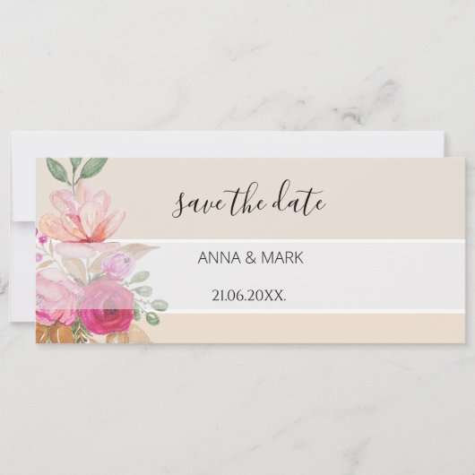 Soft Pastel Spring Bouquet Waterverf (Voorkant)