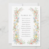 Soft Pastel  Spring Chic Zitting Kaart (Voorkant)