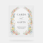 Soft Pastel  Spring Garden Kaarten en geschenken Acryl Bord (Voorkant)