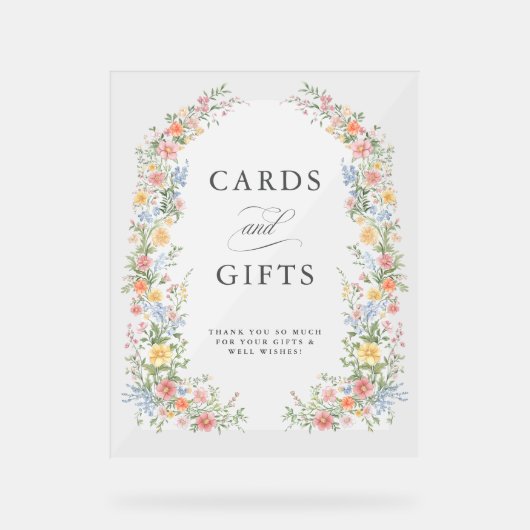 Soft Pastel  Spring Garden Kaarten en geschenken Acryl Bord (Voorkant)