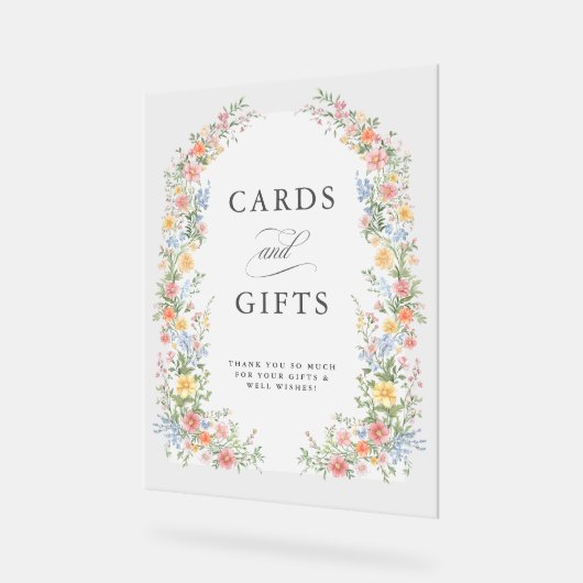 Soft Pastel  Spring Garden Kaarten en geschenken Acryl Bord (Hoek)