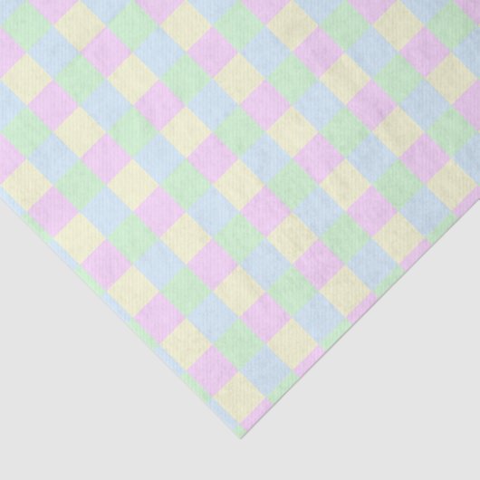Soft Pastel Squares Pattern Tissuepapier (Detail)